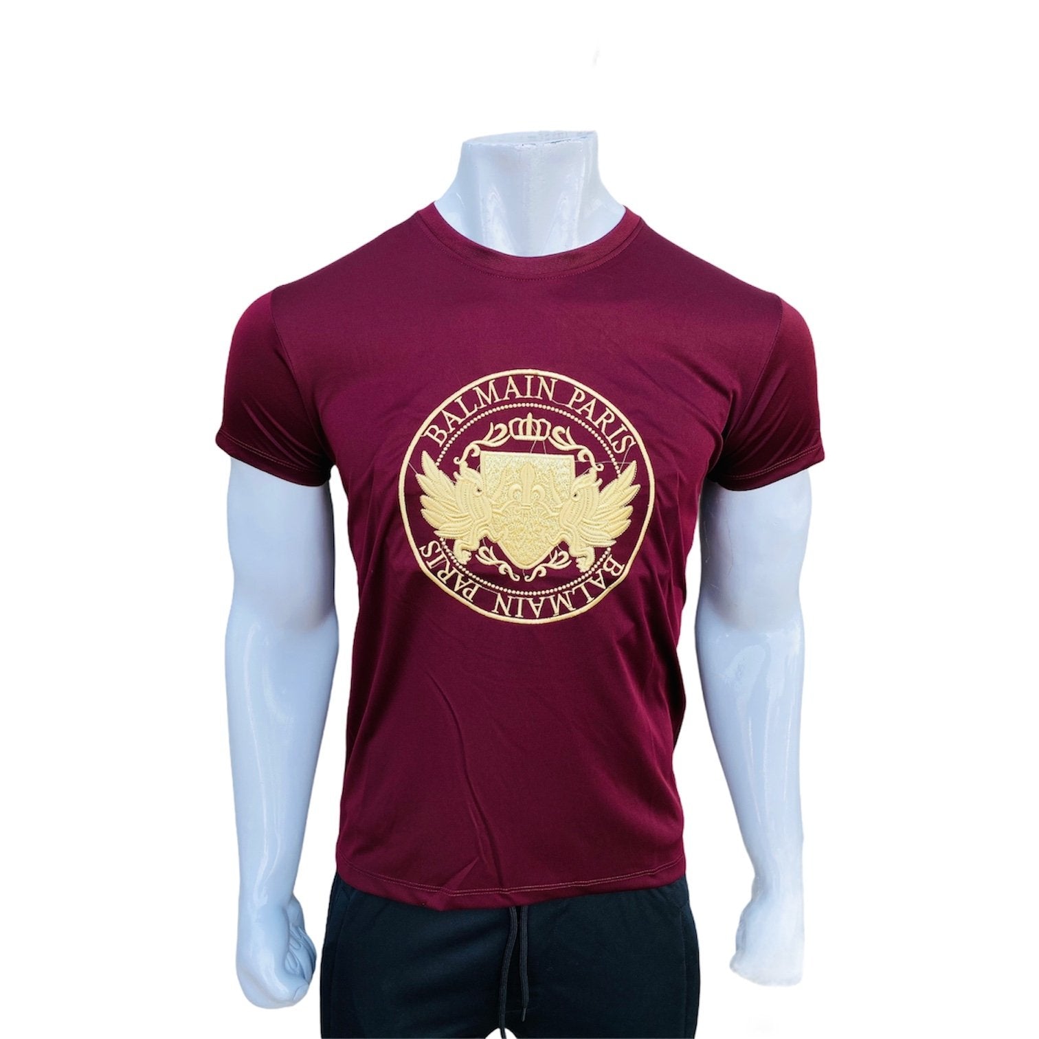 BLM exclusive maroon  slim fit T-Shirt-99