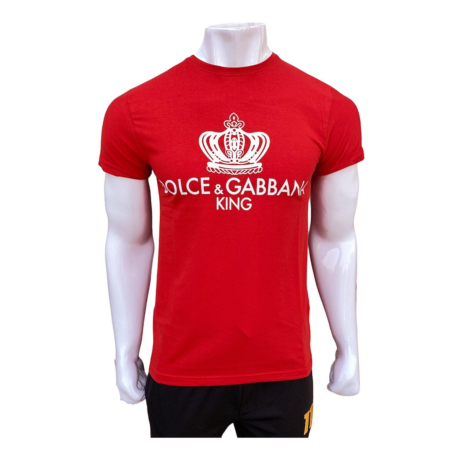 DG red printed slim fit T-Shirt (00160)