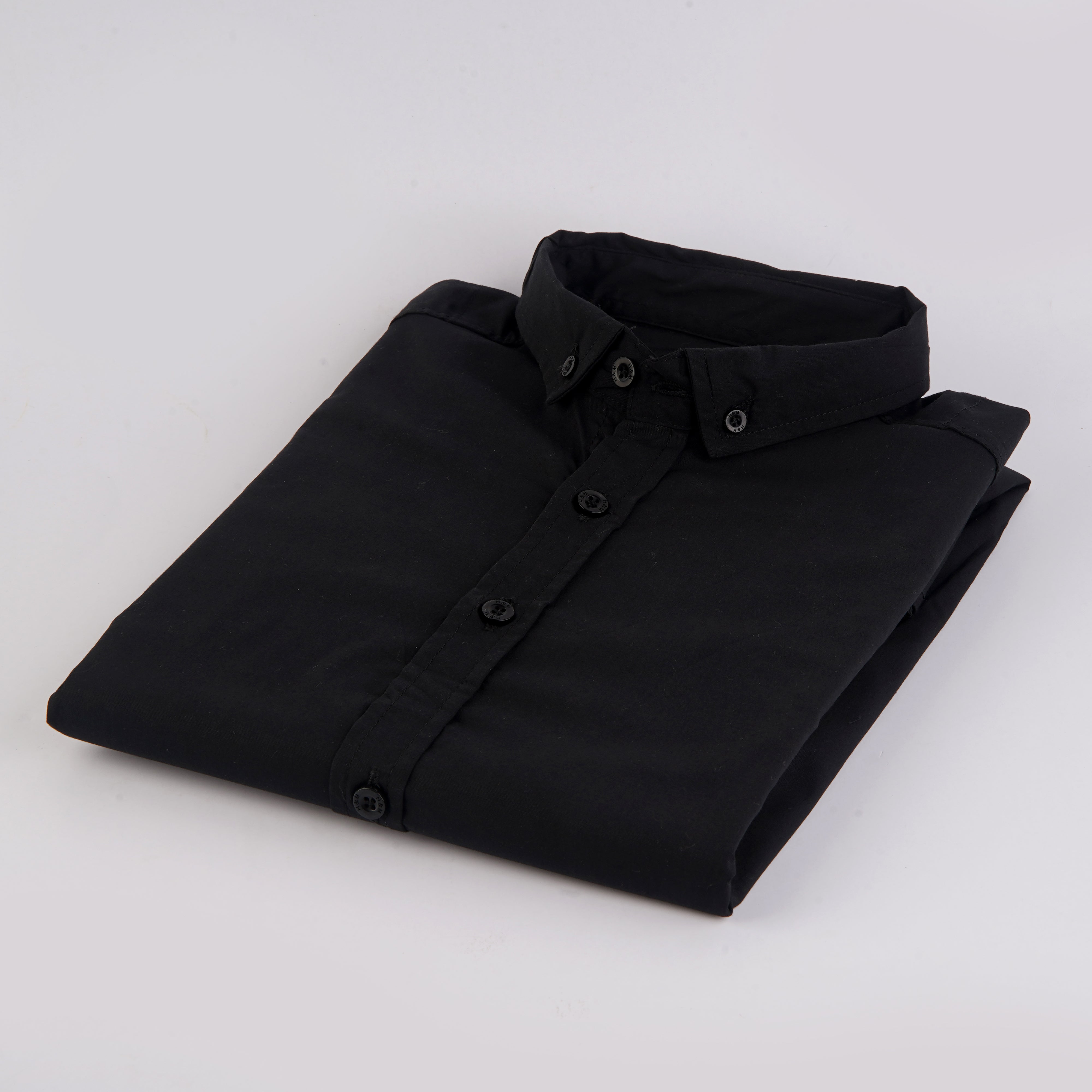 HNM premium jet black casual shirt (00242)