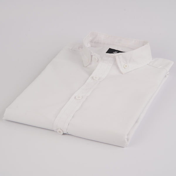 HNM premium white casual shirt (00242)