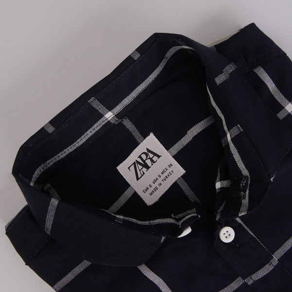 ZR linen premium check casual shirt (00242)