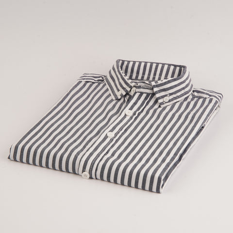 HNM premium LN grey white casual shirt (00242)