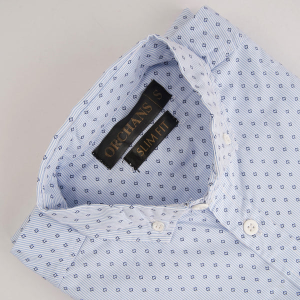 ORCHNS  premium blue  casual shirt (00242)