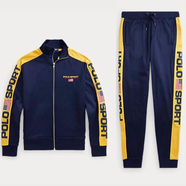 RL sport premium blue poly tracksuit
