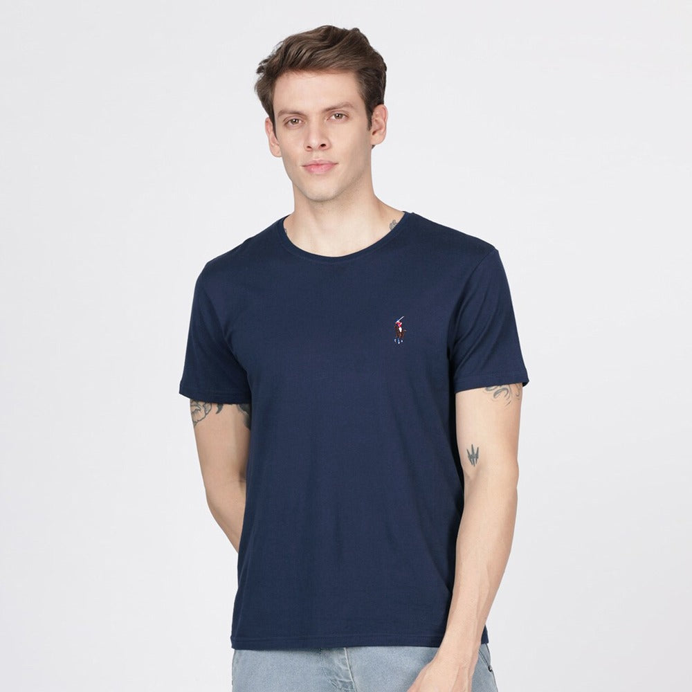 RL SP Imported soft cotton navy T-Shirt (00243)