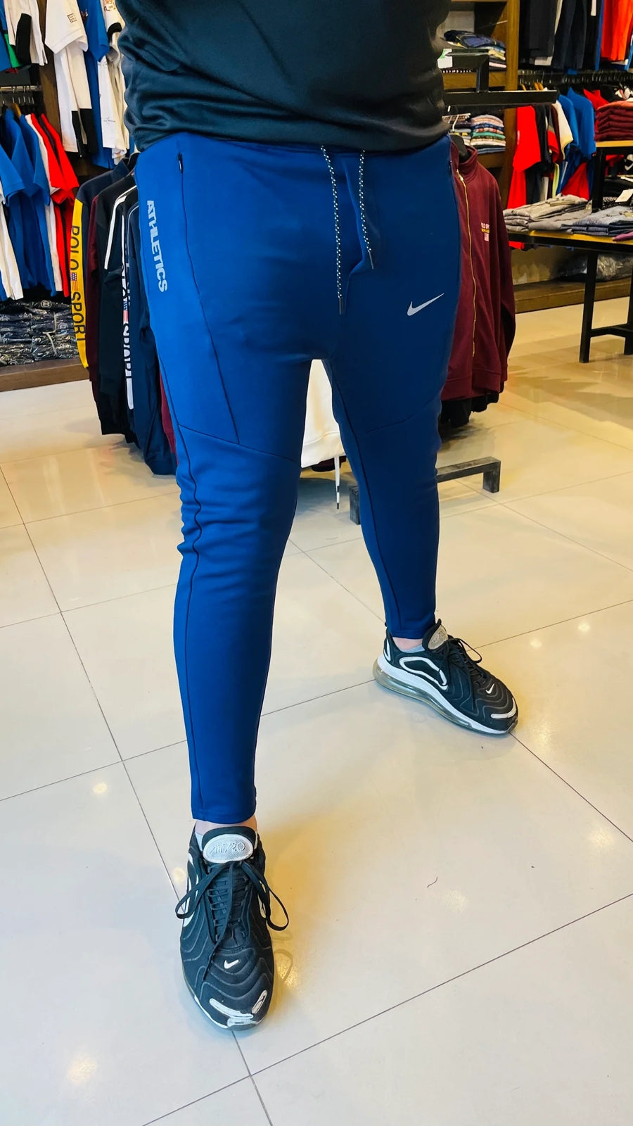 NIK athletic active wear  navy ankle fit trouser (00308)