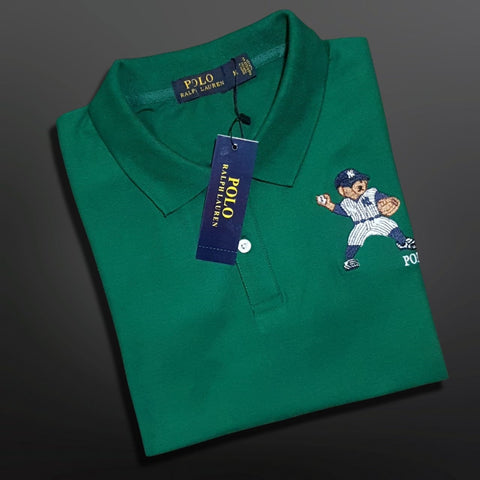 RL bear NY green exclusive polo shirt