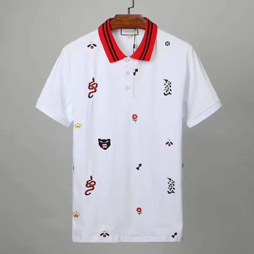 GCCI  white chn-exclusive polo shirt