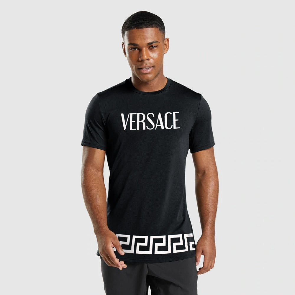 VRS active wear black slim fit T-Shirt (00243)