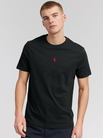 RL Basic soft cotton black T-Shirt (00314)