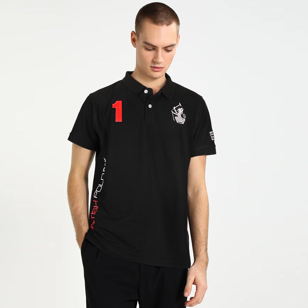 HKT black exclusive polo shirt (00255)
