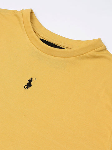 RL Basic soft cotton yellow T-Shirt (00314)