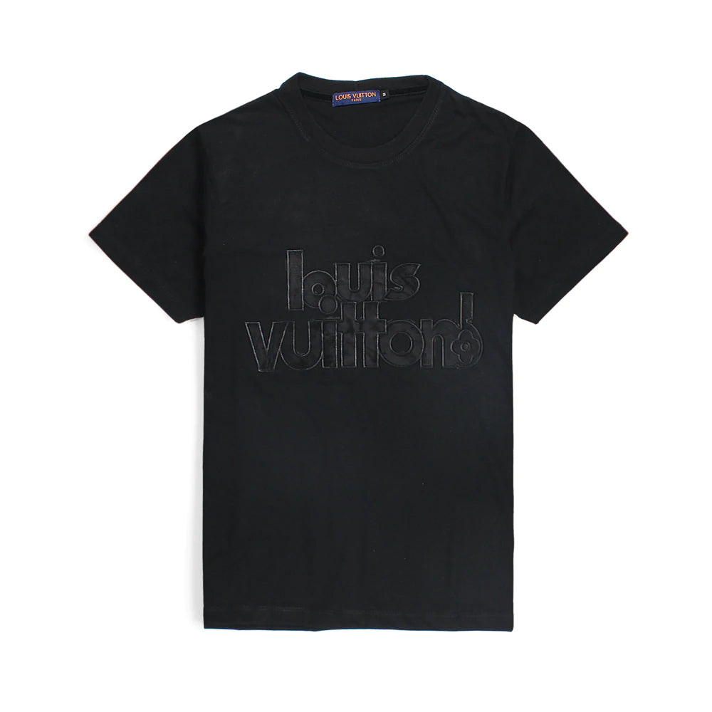 LVXX Imported soft cotton black T-Shirt (00158)