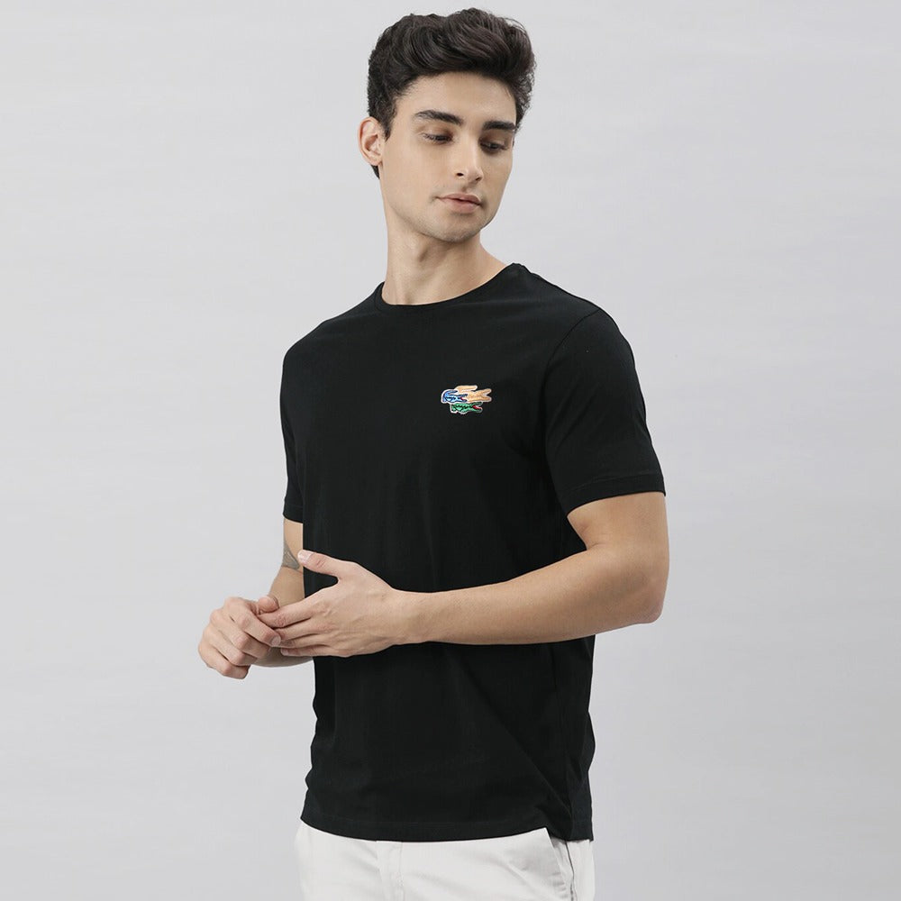 LCST tripple logo black Imported soft cotton T-Shirt (00158)