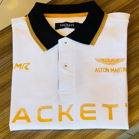 HKT white  exclusive polo shirt (00247)