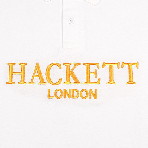 HKT signature emb white exclusive polo shirt (00247)