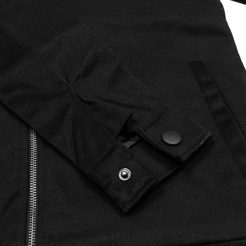 ZRA-plan suede black bomber jacket (00218)