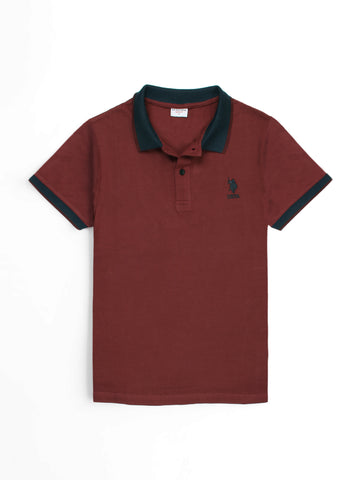 USPLO Imported maroon polo shirt(00319)