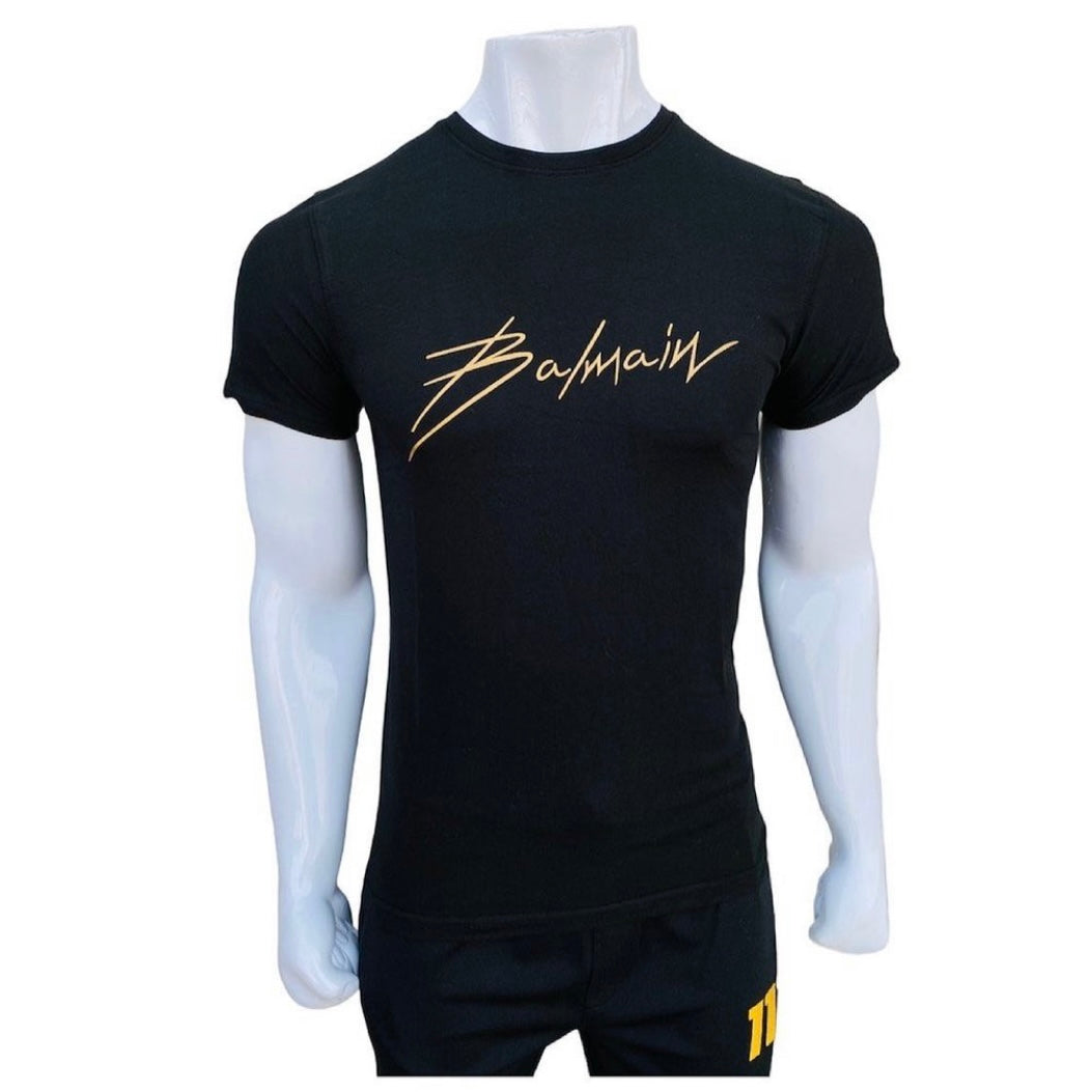 BLM-S printed black slim fit T-Shirt
