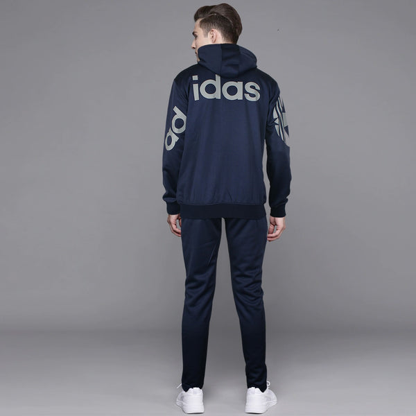 Ads back logo poly-fleece navy tracksuit