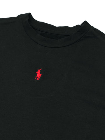 RL Basic soft cotton black T-Shirt (00314)