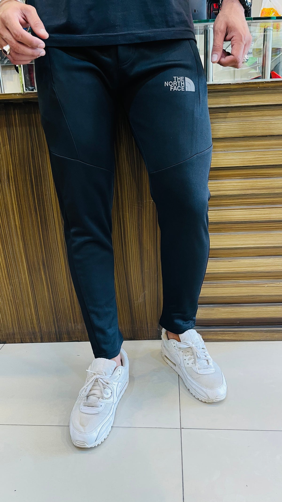 NRTH FC  active wear black ankle fit trouser (00308)