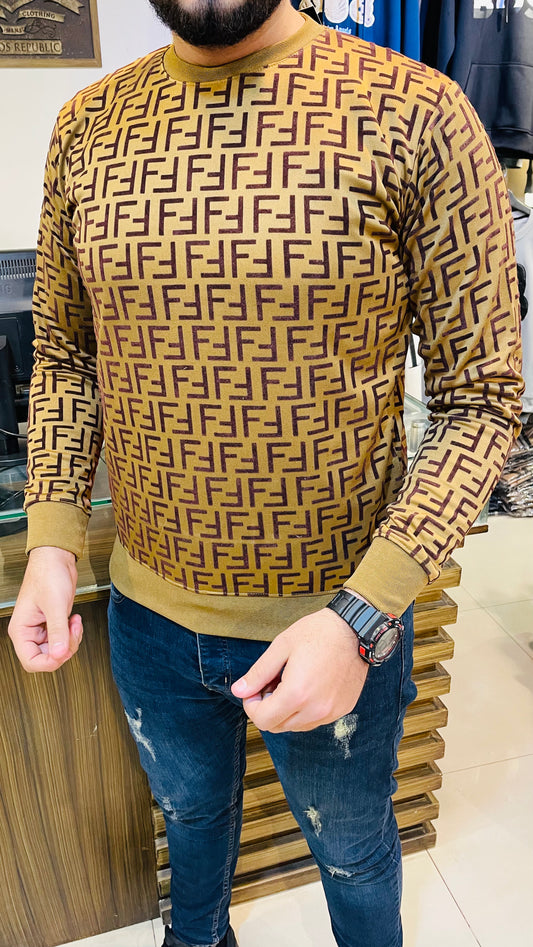 FND Flock brown sweatshirt (00306)