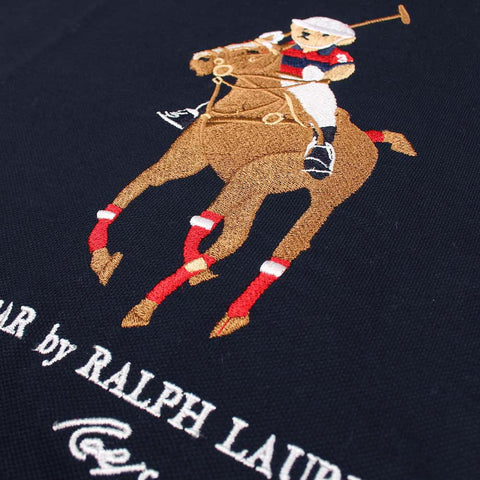 RL emb B-bear navy exclusive polo shirt (00157)