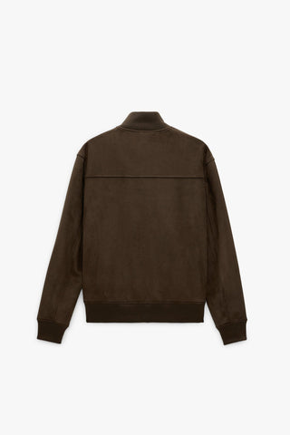 ZR suede mock neck brown Jacket (00268)