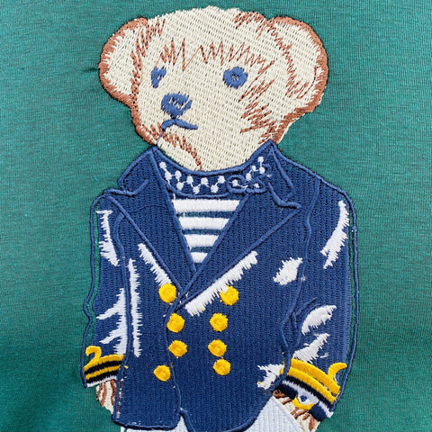 RL-bear green slim fit T-Shirt (00185)