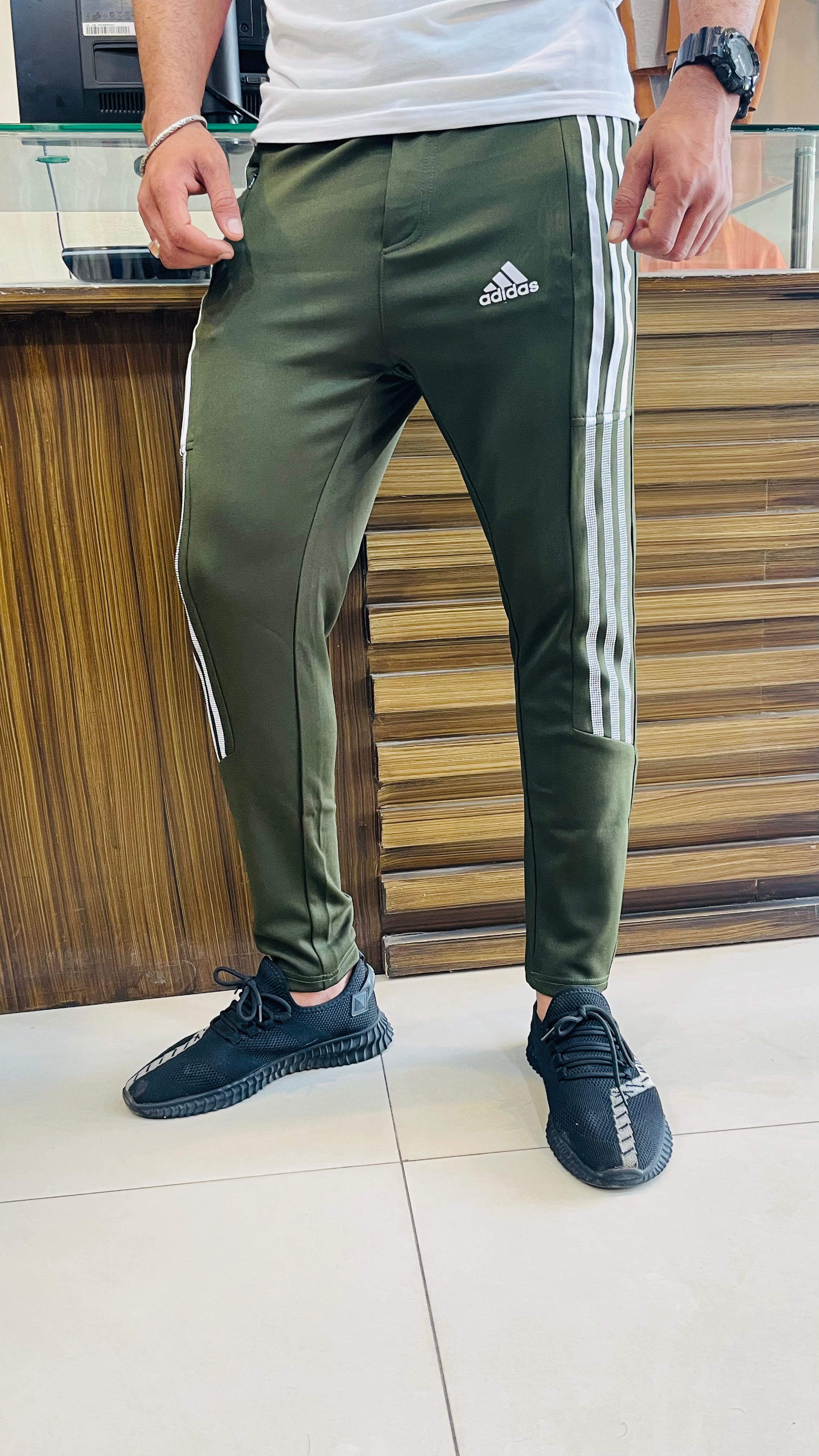 ADS TIRO active wear green ankle fit trouser (00308)