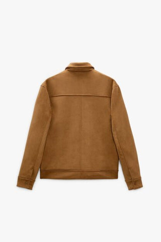 ZR Suede collar mustard jacket (00273)