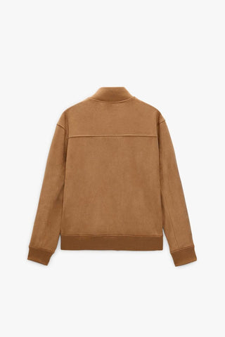 ZR suede mock neck mustard Jacket (00268)