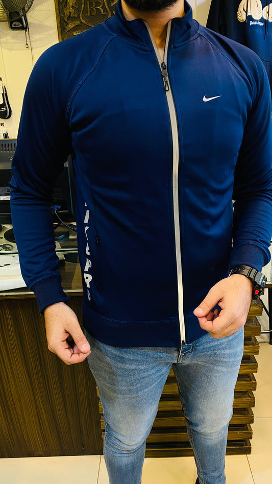 NK 4-WAY STRETCH raglan  navy zipper (00262)