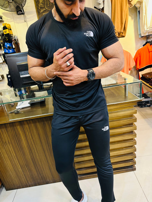 NRTHFC 4-WAY active wear STRETCH black premium tracksuit (00311)
