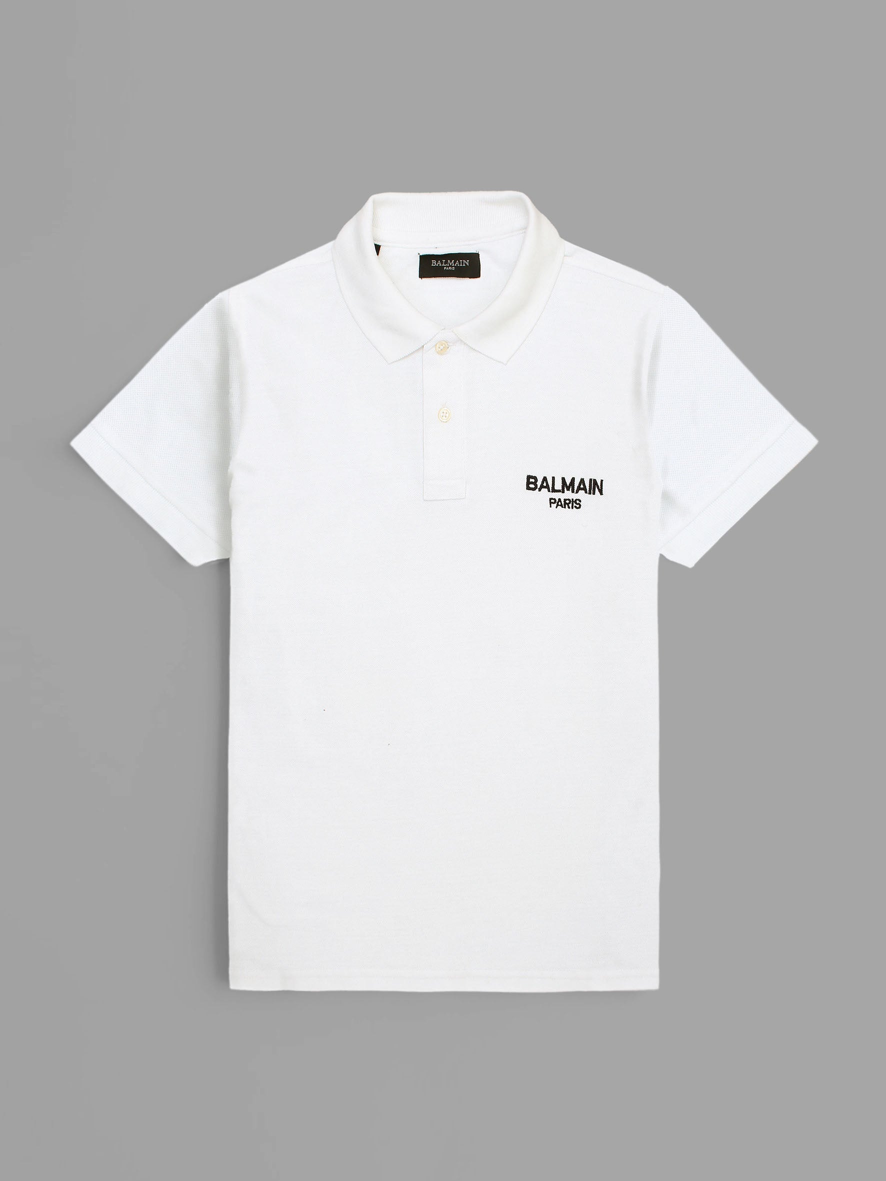 BLMN soft cotton white polo shirt(00320)