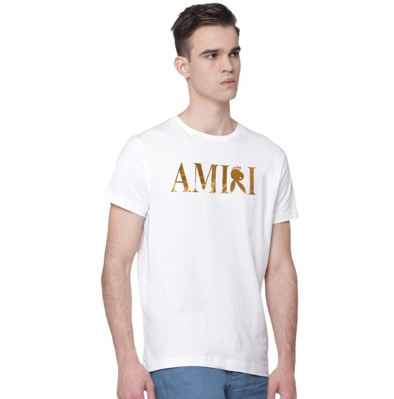 AMRI Imported soft cotton white T-Shirt (00244)