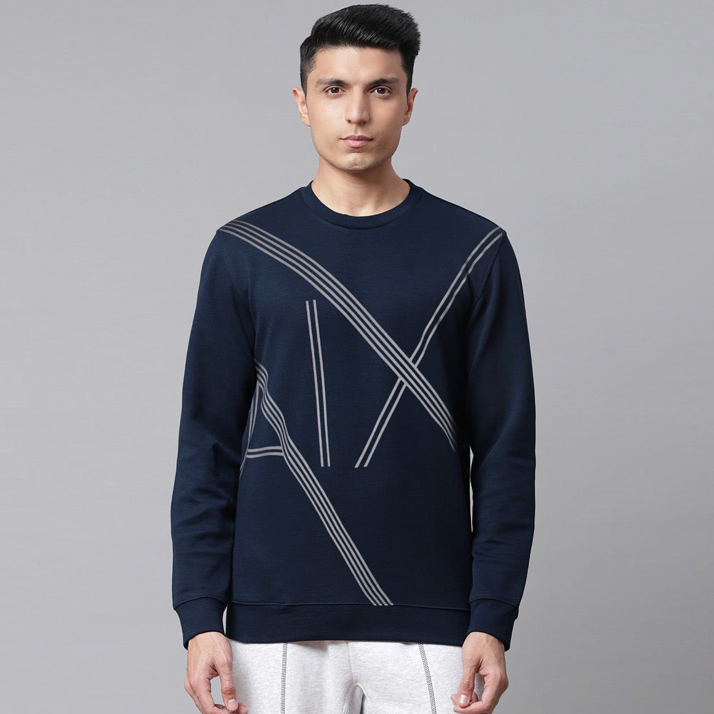 ARMN navy poly-sweatshirt (00215)