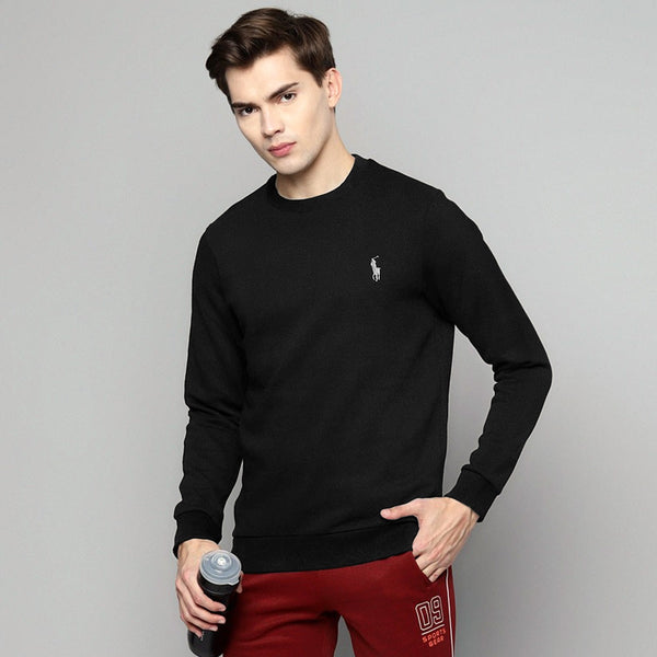 RL basic black terry-sweatshirt (00223)