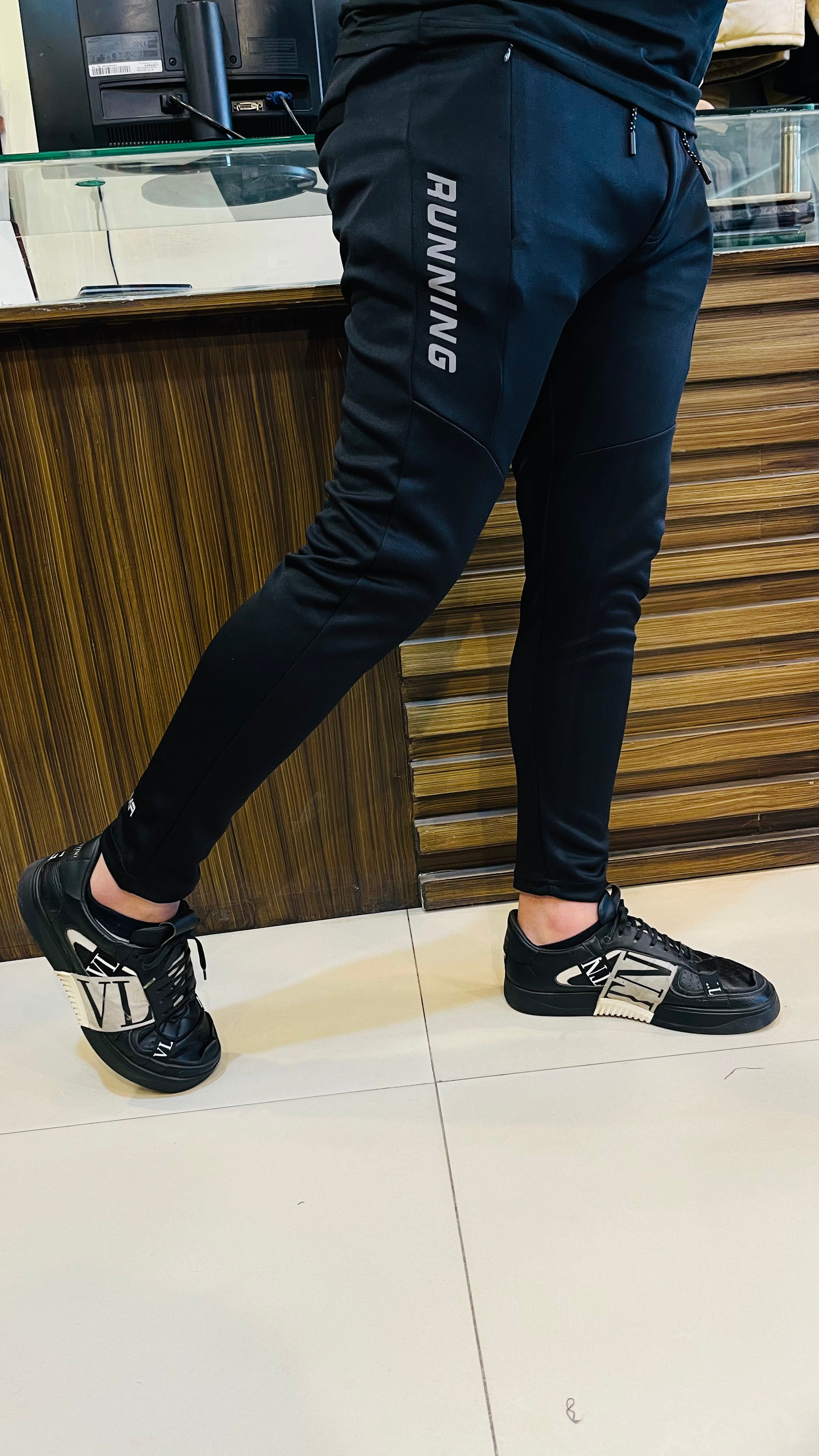 PMA  active wear black ankle fit trouser (00308)