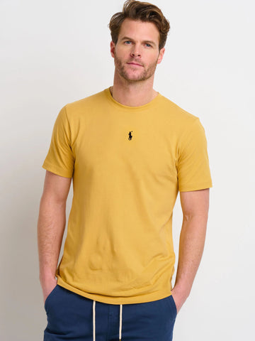 RL Basic soft cotton yellow T-Shirt (00314)