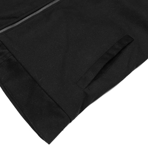 ZRA-plan suede black bomber jacket (00218)