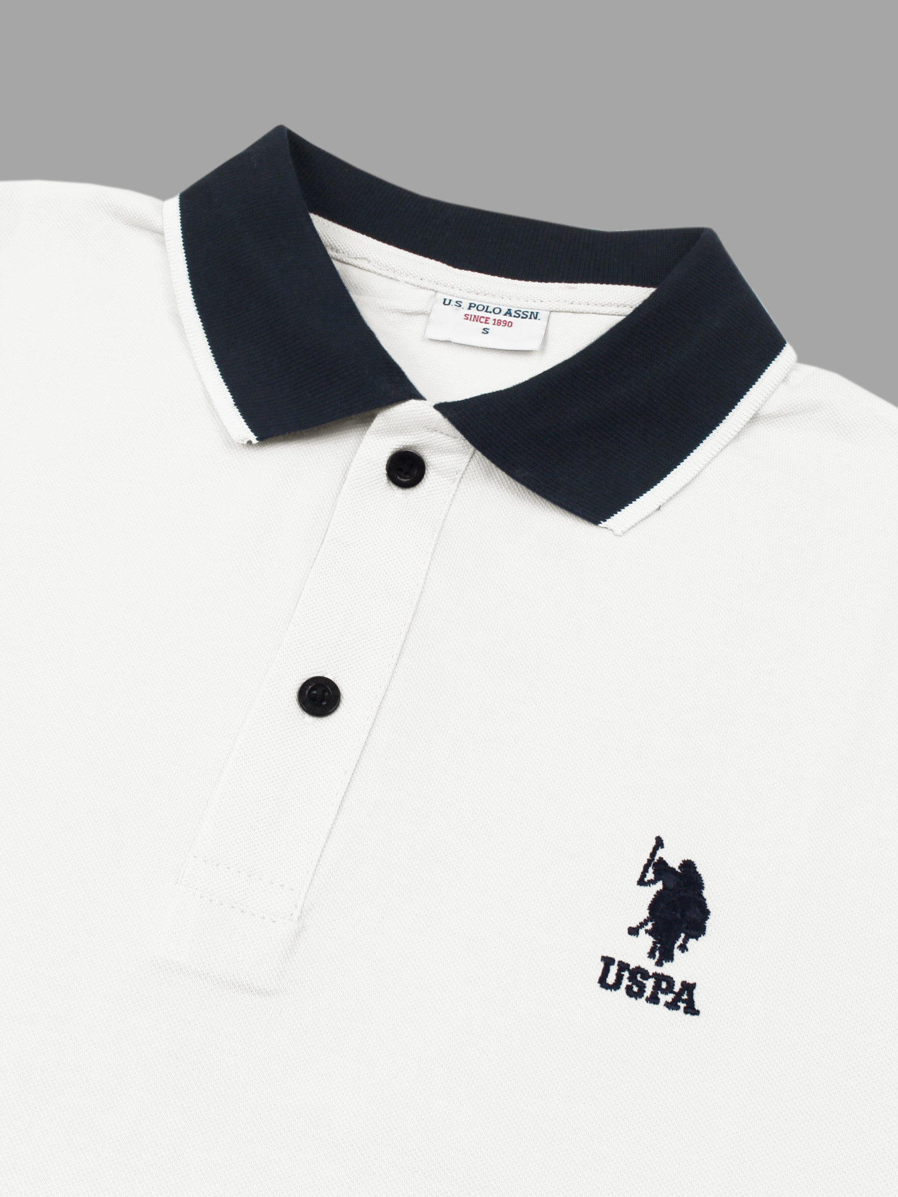 USPLO Imported White polo shirt(00319)