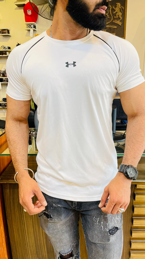 UA Active Wear white T-Shirt (00318)