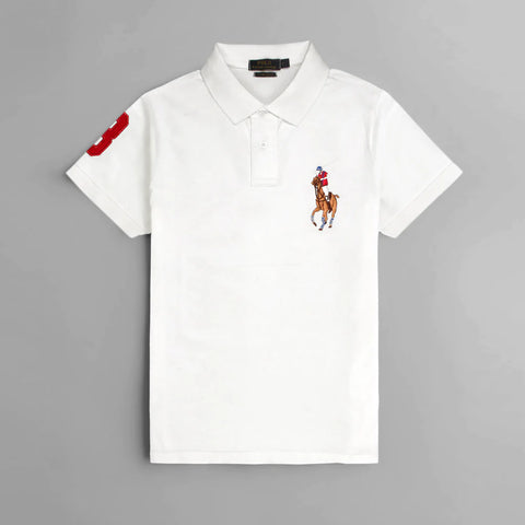 RL BP white exclusive polo shirt (00247)