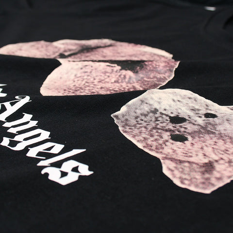 PALMANGLES bear Imported soft cotton black T-Shirt (00244)