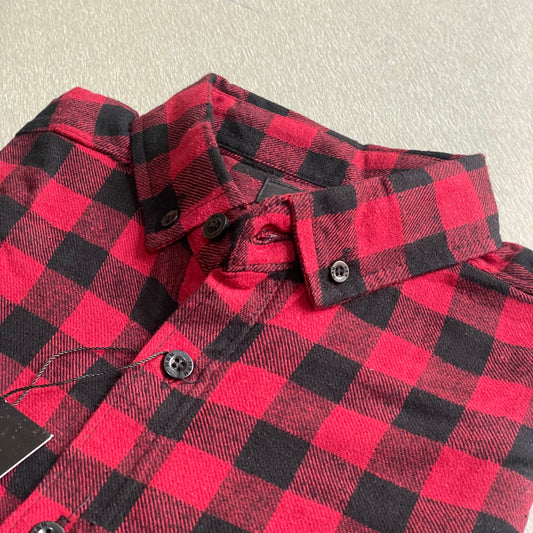 HNM Redblack check premium casual shirt (00242)