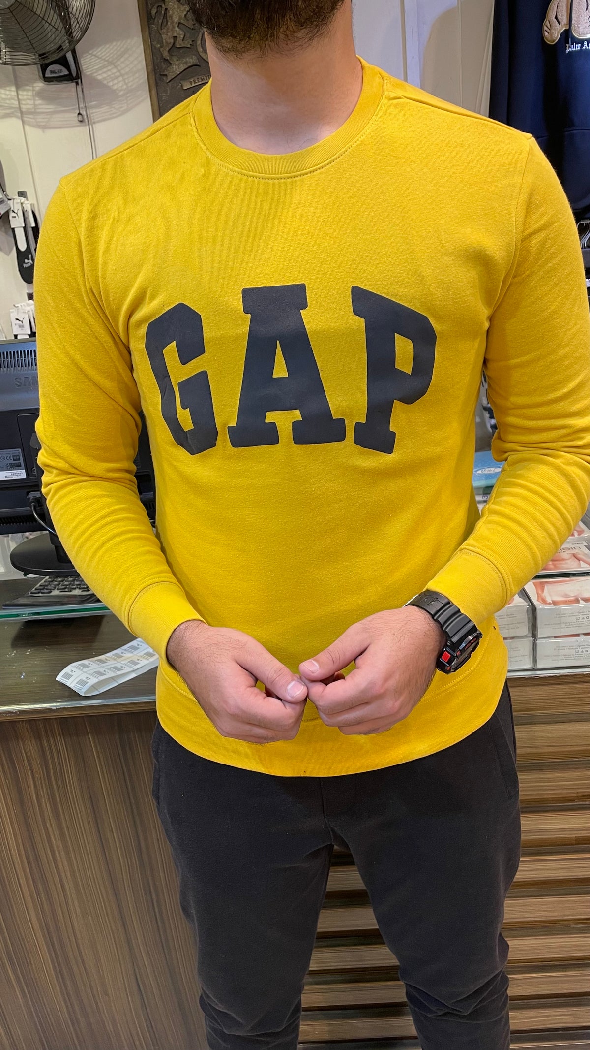 GP yellow fleece sweatshirt (00296)