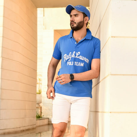 RL  royal blue  exclusive polo shirt (00247)