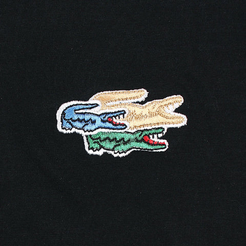 LCST tripple logo black Imported soft cotton T-Shirt (00158)